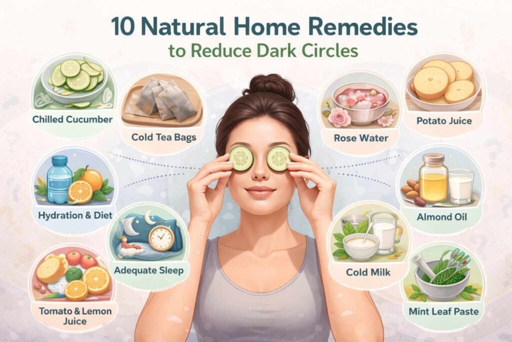 10 Natural Home Remedies to Reduce Dark Circles