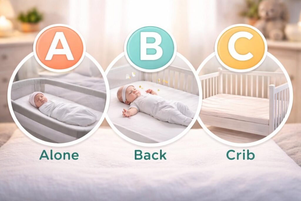 Follow the ABCs of Safe Sleep