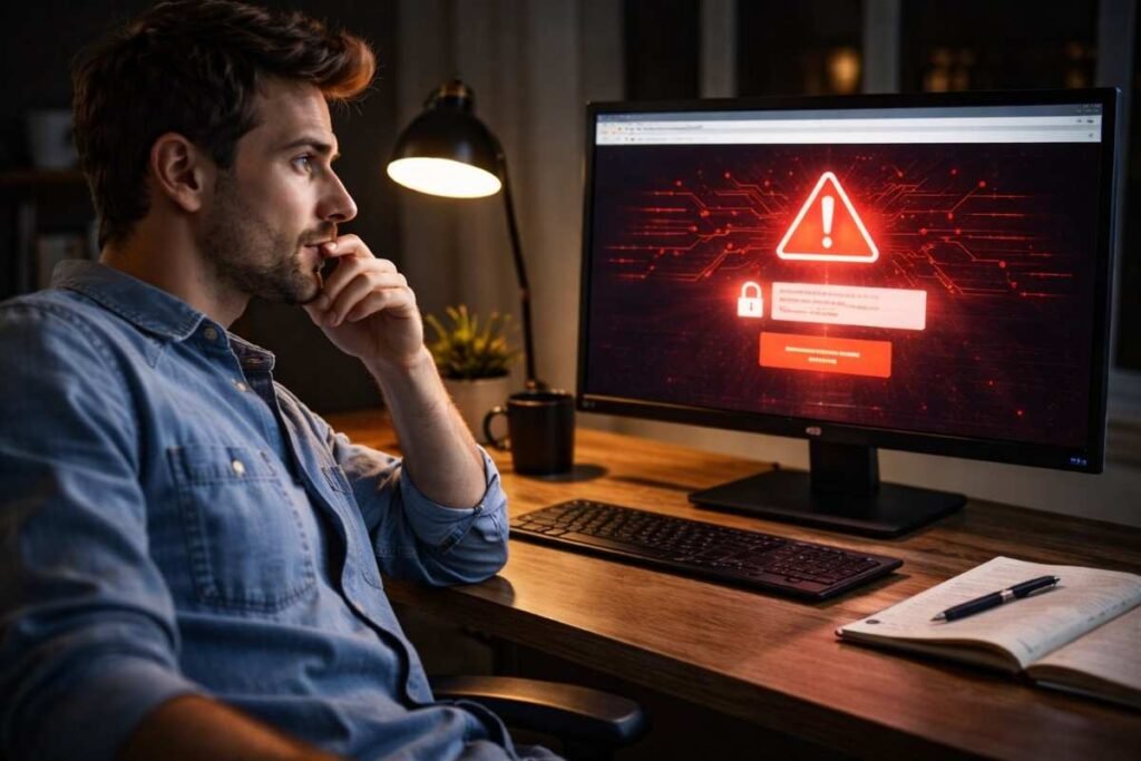 Notice Unusual Website Behavior