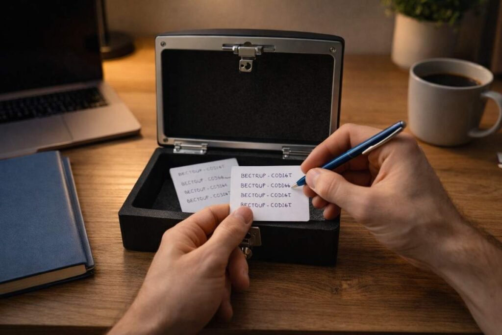 Secure Your Recovery Codes Properly